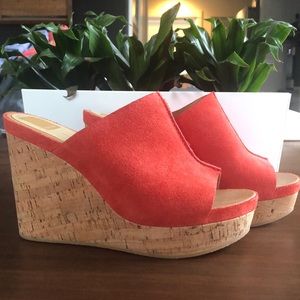 Dolce Vita platform suede wedge.